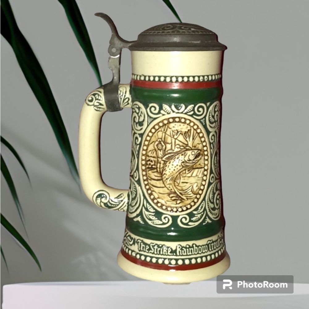 AVON Beer Stein Hunting Fishing Mug 1978 - Picture 1 of 10